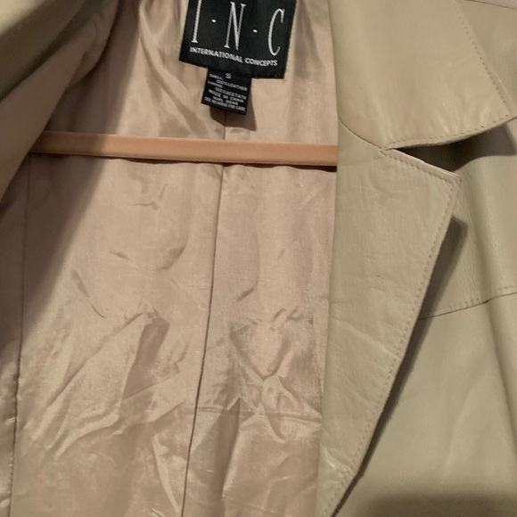 Inc tan leather jacket - Picture 12 of 13